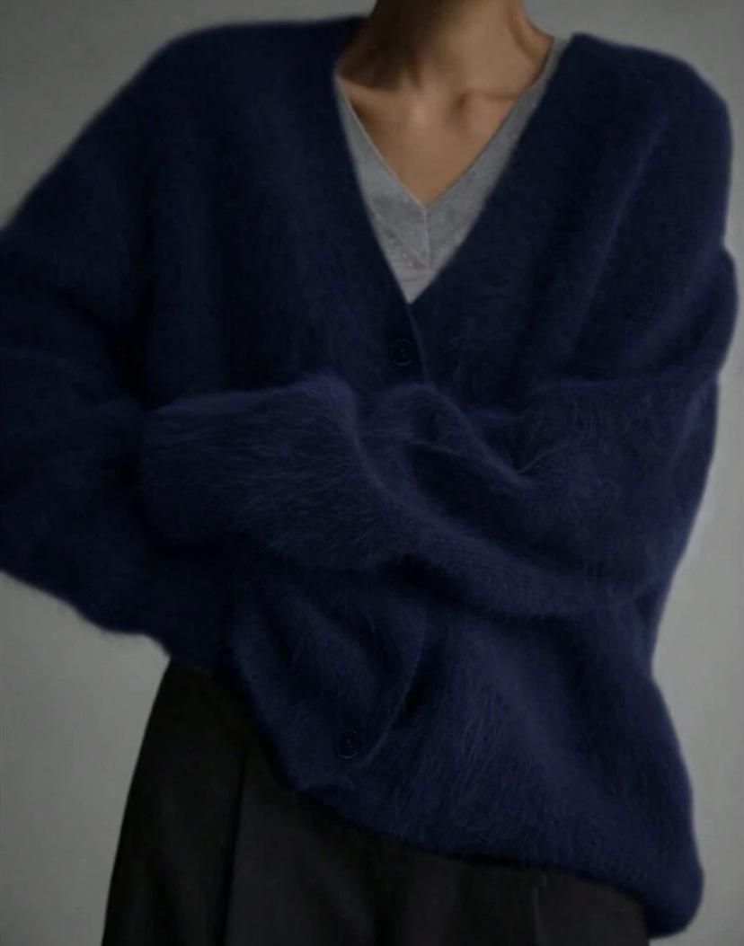 Women's Plush Knitted Cardigan