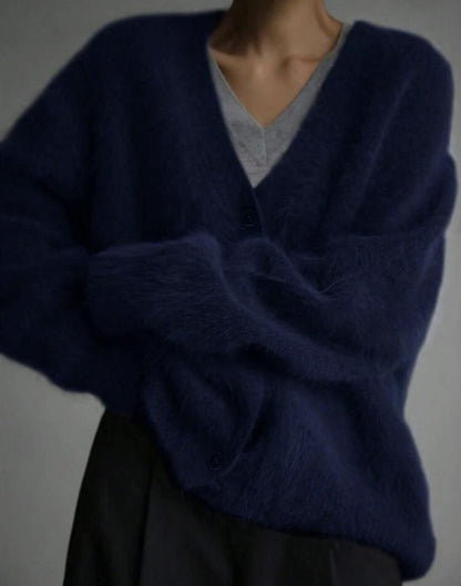 Women's Plush Knitted Cardigan