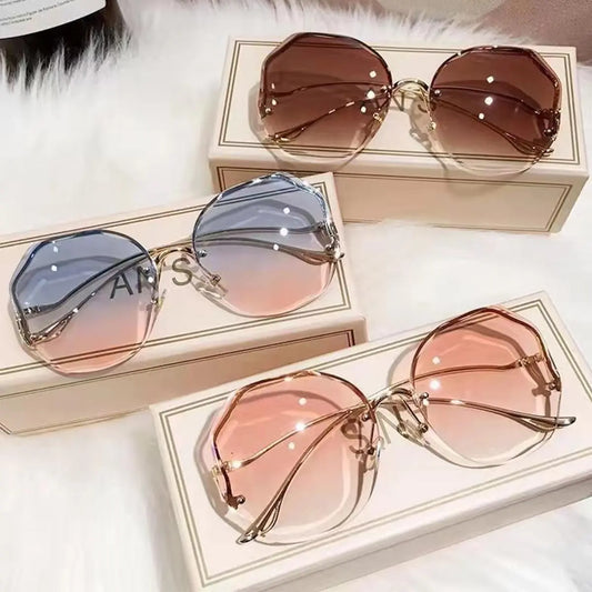 3-Pack Women'S Metal Sunglasses Oversized Square Vintage Chic UV400 Protection Stylish Design for Commute Dates & Outings Springstatements