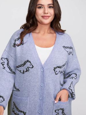 Cute Women's Dinosaur Cardigan