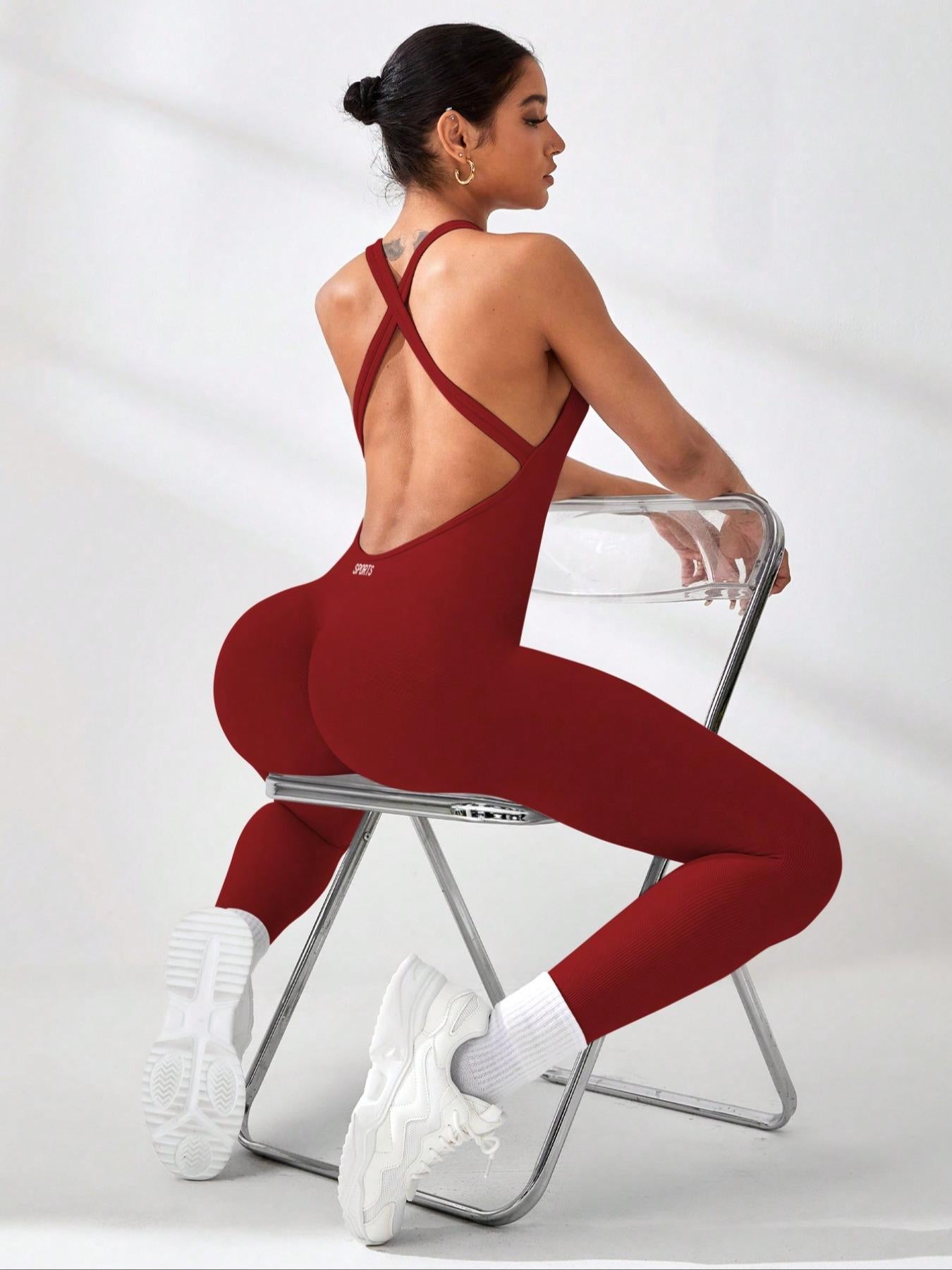 Women's Slim Fit Yoga Jumpsuit