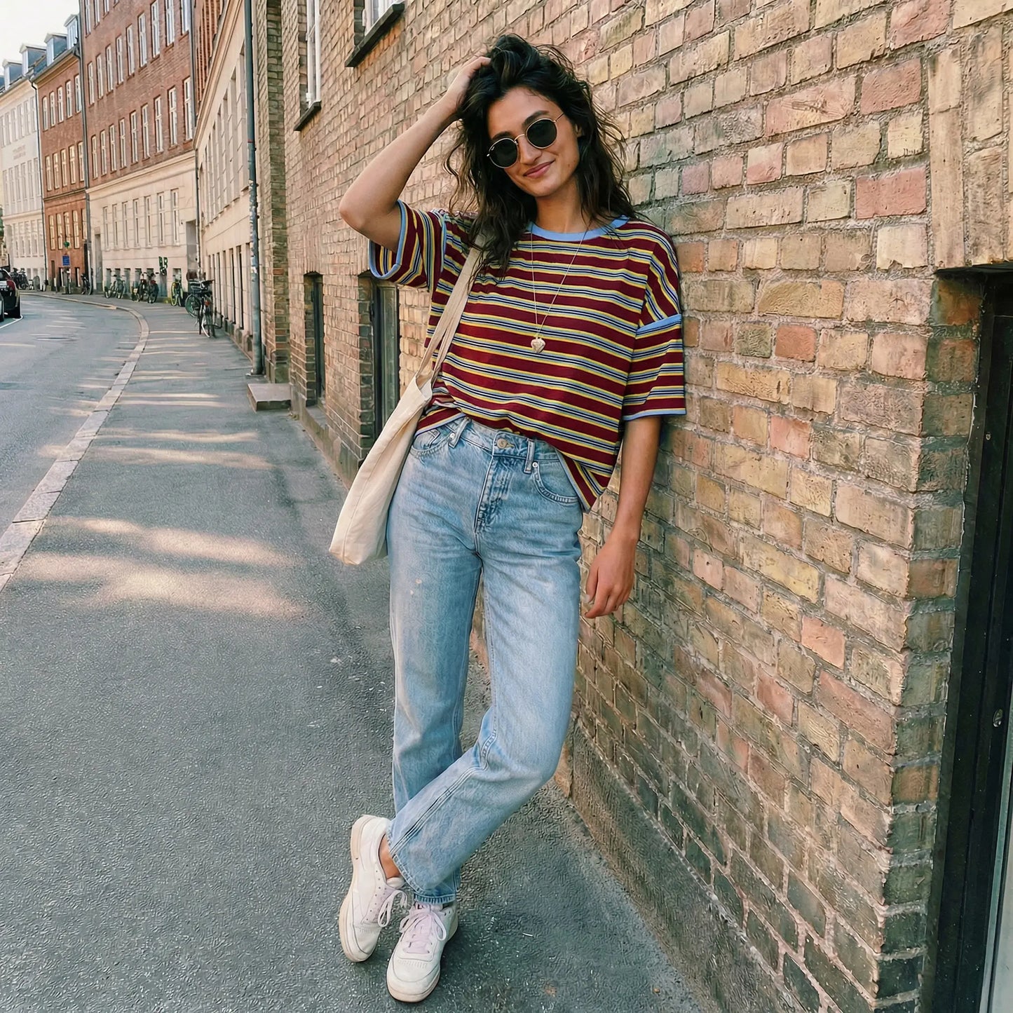 TANKANEO Women’S Striped Oversized T Shirt Crew Neck Short Sleeve Loose Fit Casual Boxy Tee Tops #Dupe