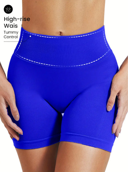 Women'S High Waist Seamless Butt Lifting Shorts, 3 Pack Comfortable Elastic Design, Perfect for Daily Wear, Tummy Control & Lifted Look