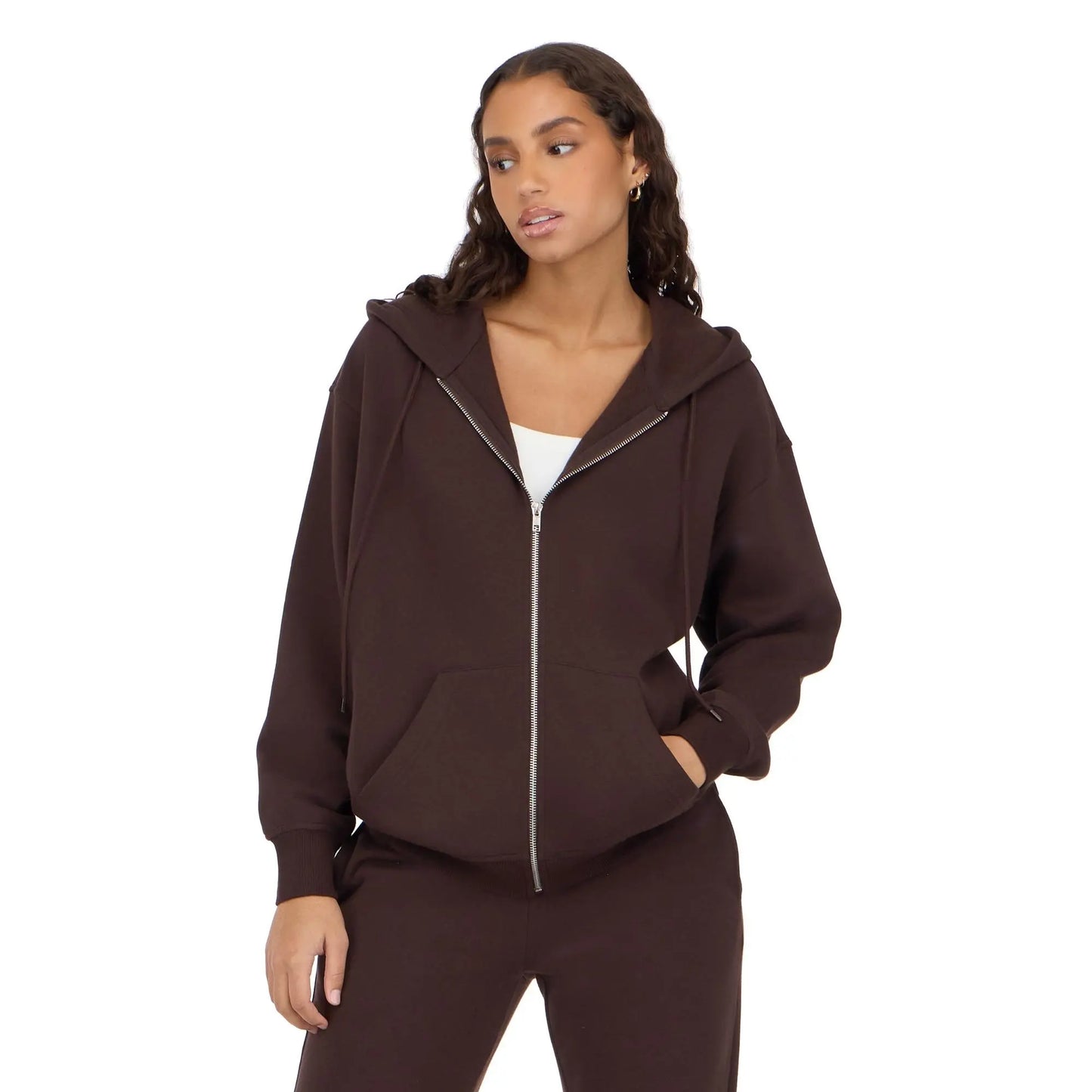 Forever 21 Women’S Hoodie with Zip up – Classic Fleece Zip Front Sweatshirt