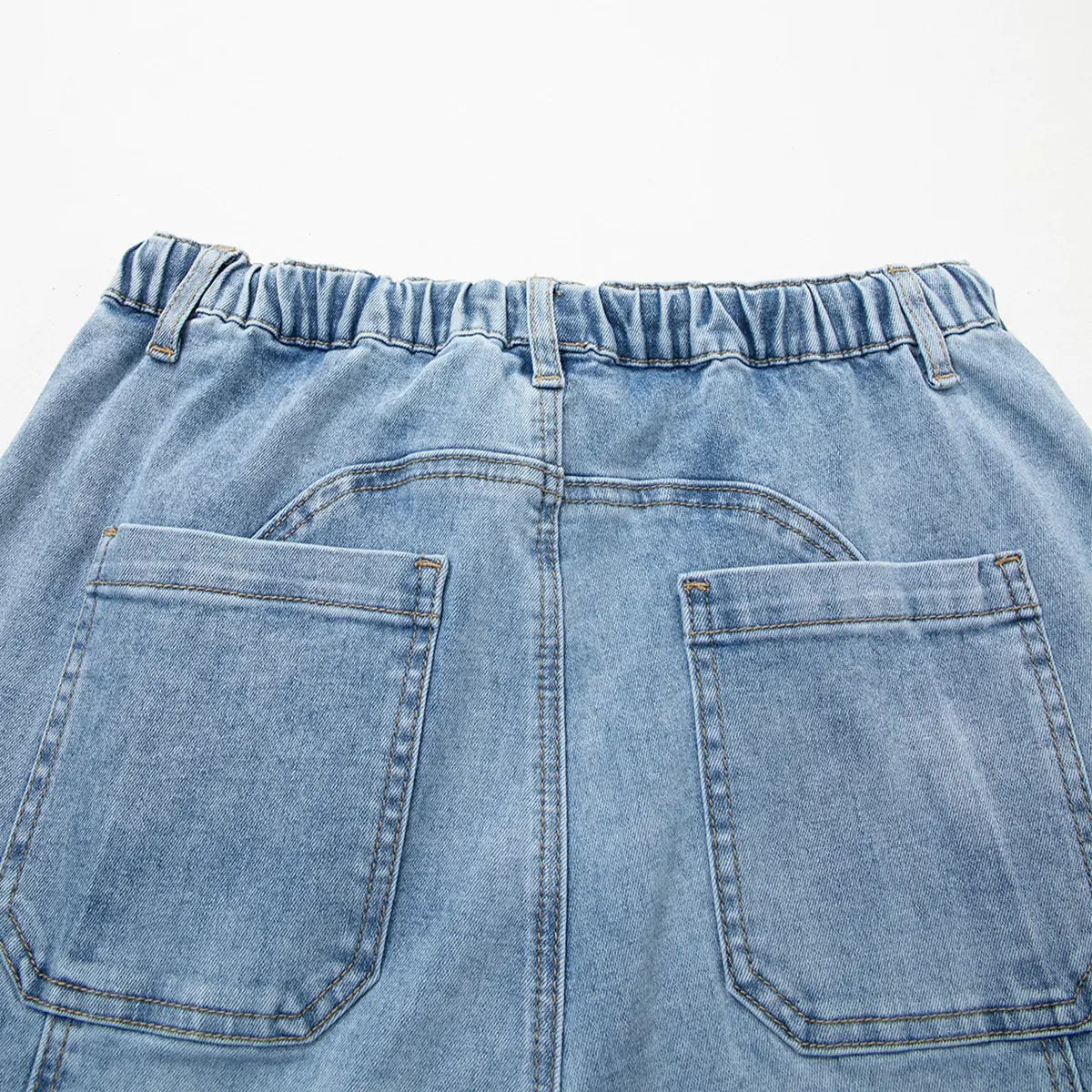 Shewin 2026 Spring/Summer Women'S High Waist Wide Leg Jeans Casual Stretch Denim Pants with Drawstring Waist and Pockets for Daily Wear Springstatements