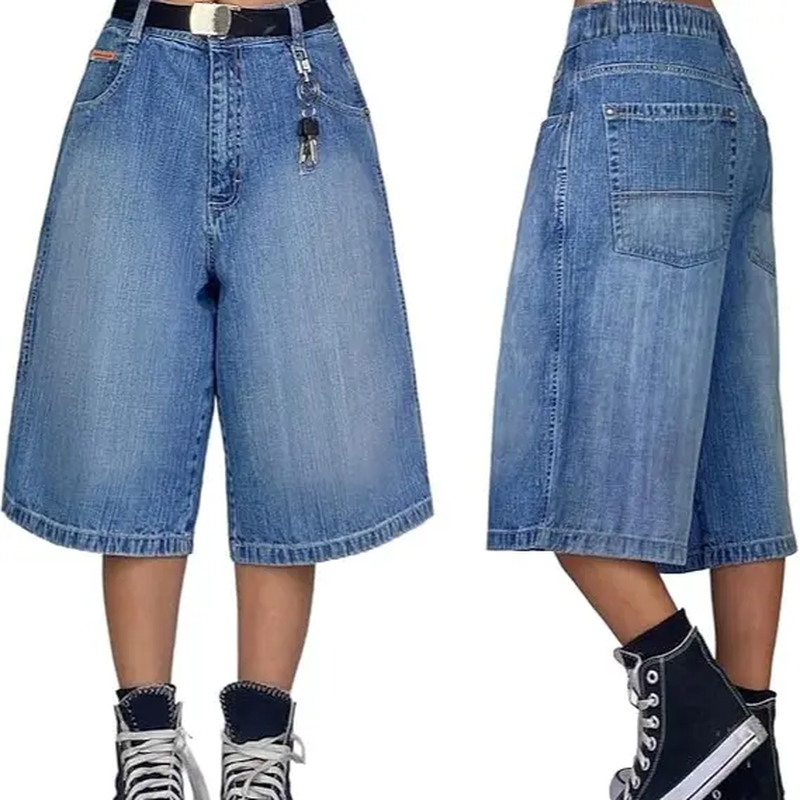 Women's Y2K Baggy Jorts Wide Leg Denim Shorts