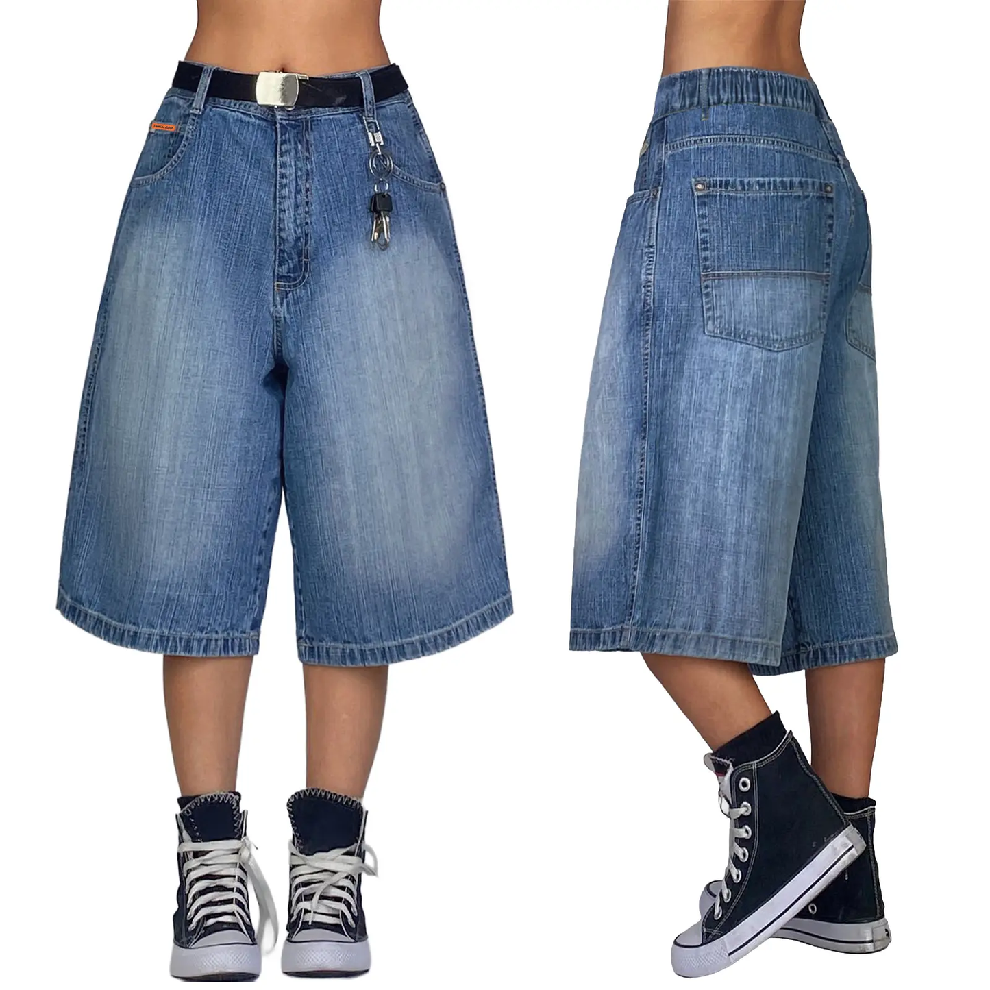 Women's Y2K Baggy Jorts Wide Leg Denim Shorts