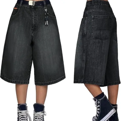 Women's Y2K Baggy Jorts Wide Leg Denim Shorts