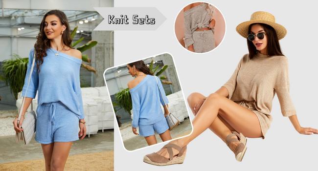 Women's Two-Piece Sweater Lounge Set